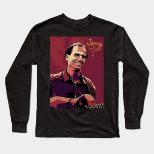 james taylor, 1980s | Vintage poster Long Sleeve T-Shirt